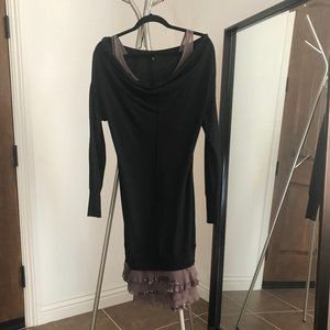 NEW patrizia pepe layered sweater dress